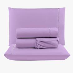 Imagem de Jogo Lençol Peletizado 400 Fios Casal 4 Peças Barato Casa