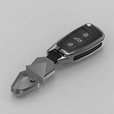 Imagem de TPHJRM Porta-chaves do carro em liga de zinco, apto   para Audi Q3 A1 A3 A4 A5 A6 A7 A8 TT Q3 Q5 Q7 A6L S4 S5 S6 S7 TT