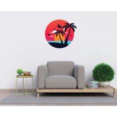 Imagem de Adesivo Decorativo Praia Coqueiros 55cm x 50cm