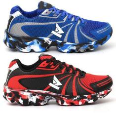 Imagem de Kit 2 Pares De Tenis Masculino Oldsen Colorado Cores Caminhada Macio C