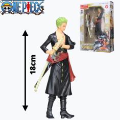 Imagem de Boneco One Piece - Roronoa Zoro Preto - Action Figure 18cm