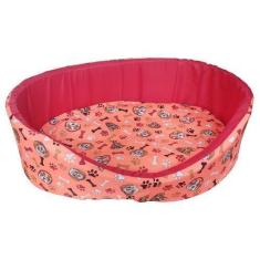Imagem de Cama Europa Oval Para Cães E Gatos Micropet Laranja - Diversos Tamanho