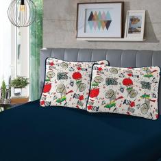 Imagem de Jogo Cama Infantil SBX Fantasy Malha Orion Marinho