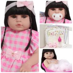 Imagem de Boneca Tipo Reborn Princesa Valentina Com Vários Itens - Cegonha Rebor