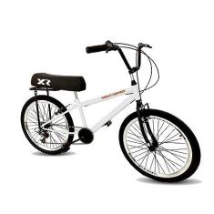 Imagem de Bicicleta aro 24 com banco de mobilete 6 marchas tipo bmx br