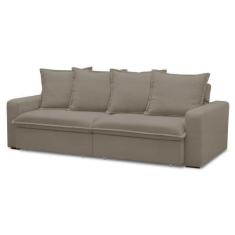 Imagem de Sofá Retrátil Reclinável 3 Lugares 215cm Roma F05 Veludo Marrom - Mpoz