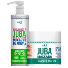 Imagem de Kit Juba Widi Care Creme Pentear Ondulando E Mascara Reconstrução Inte