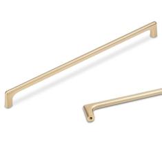 Imagem de POVEFONK Pacote com 10 puxadores de armário de cozinha bronze champanhe 10 polegadas (254 mm) puxadores de armário de cozinha puxadores de armário de cozinha puxadores de gaveta puxadores de cômoda