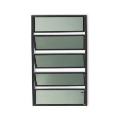 Imagem de Janela de Alumínio Basculante 100x60cm Vidro Mini Boreal Plus Brimak