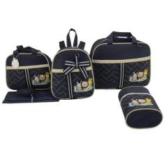 Imagem de Bolsa maternidade 5 peças safari baby - LET BABY BOLSAS DE MATERNIDADE