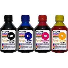 Imagem de Kit 1 Litros (4 x 250 ml) Tinta Epson Impressoras L3150 L3110 L5190