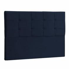 Imagem de Cabeceira Queen Mel 160 CM Suede  Marinho - D A Decor