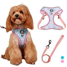 Imagem de MIDEPET Conjunto de coleira e coleira para gatos, à prova de fuga, ajustável, para caminhar, colete ajustável para gatos com alça refletiva, ajuste confortável para animais de estimação, gatinho e