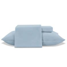 Imagem de Jogo Lençol Solteiro 3 Peças Toque De Seda Liso Luxo - Jolitex