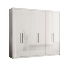 Imagem de Guarda Roupa Casal 6 Portas Lens Branco