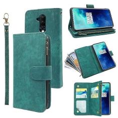 Imagem de Capa carteira compatível com OnePlus 7T Pro OnePlus7TPro 5G Edição Mclaren e capa carteira de couro vintage premium com suporte para cartão de crédito para One Plus 7TPro 1Plus 1 + 1+ Mulheres Homens