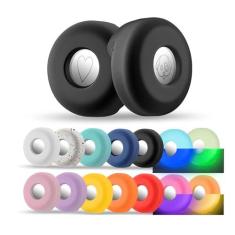 Imagem de Capa Coleira Pet Compatível Com Airtag Case, capa de silicone macio AirTag, suporte de capa antiperda invisível para crianças, idosas, roupas e Pets (coleiras) compatíveis com Apple AirTag GPS