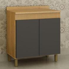 Imagem de Balcão para Cozinha 80cm Dakota Cinamomo/grafite