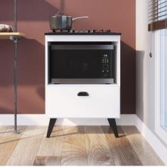 Imagem de Balcão Para Cooktop E Forno 60cm Com Porta Basculante Bogotá Bl060 Mia