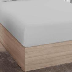 Imagem de Lençol Avulso Queen Elástico Algodão Premium Cinza