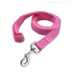 Imagem de Coleira de nylon forte para cães, 1,8 m, 1,8 m, para cães médios e grandes (1,8 m, rosa)