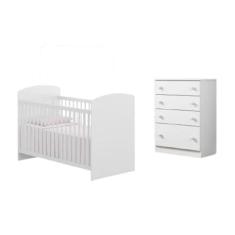 Imagem de Berço e Cômoda Multimóveis João e Maria Fg2810 Branco