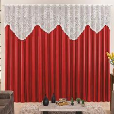 Imagem de Cortina 4,00m X 2,50m Momento Sala Quarto Renda com Microfibra p Varão 