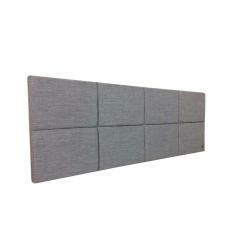 Imagem de Cabeceira Estofada King Bloco Alce Couch Linho  195Cm