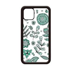 Imagem de Capa para iPhone 11 Pro Max com folhas de flores verdes para Apple Mobile Case Shell