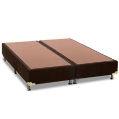 Imagem de Cama Ortobom Box Base Nobuck Café King 193x203
