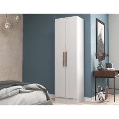 Imagem de Guarda-roupa em Mdp 2 Portas Brilho 54,4cm Branco