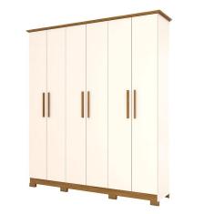 Imagem de Guarda Roupa Casal Lima Off White Nature - Henn