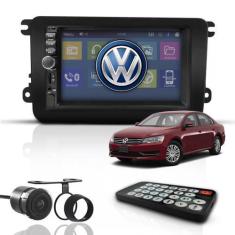 Imagem de Kit Central Multimídia Mp5 2 Din Bt Espelha Dvd Câm Passat - First Opt