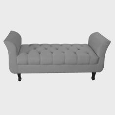 Imagem de Recamier Grecia Decorativa 150cm Suede Cinza - Montanaris Decor