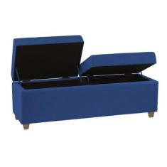 Imagem de Recamier Bau Paris 1,40M Suede Azul Marinho - Clique Decor - Clique De