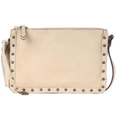 Imagem de Bolsa tiracolo estilo boho de couro italiano genuíno - elegante, durável e perfeita para uso diário para mulheres, Bege, Medium