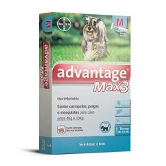 Imagem de Antipulgas Advantage Max3 Bayer para Cães de 4kg até 10kg - 1 Bisnaga de 1ml