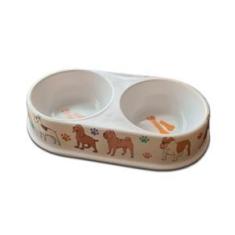 Imagem de Comedouro Bebedouro Duplo para Pet Cães e Gatos Variados
