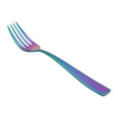 Imagem de CJ 12 GARFOS DE AÇO INOX P/MESA PVD RAINBOW PISA