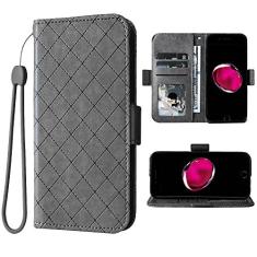 Imagem de Compatível com iPhone 7plus 8plus 7/8 Plus capa carteira e alça de pulso e suporte de cartão flip de couro com suporte acessórios de celular capa para celular i Phone7s 7s + 7+ 8s Phones8 mulheres