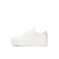 Imagem de Dr. Scholl's Shoes Time Off Max Platform Tênis feminino, Branco liso, 35