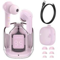 Imagem de Fone Ear Acefast T6 Wileress BT LED Pink 6.5H