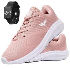 Imagem de Tênis Feminino Caminhada Academia Ultra Leve e Relogio-Feminino