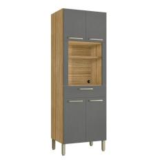 Imagem de Armário de Cozinha para Microondas Guelph Freijó Gris