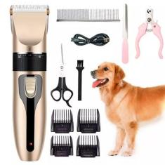 Imagem de Kit Máquina De Tosa Pets Gato Cachorro Tosador Profissional - Bivena