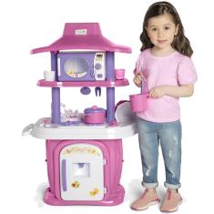 Imagem de Cozinha de Brinquedo Tateti Le Gran Chef Rosa com Agua