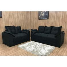 Imagem de Sofá 2 e 3 Lugares Preto 601 Paris