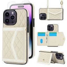 Imagem de Asuwish Capa de celular para iPhone 13 Pro Max 2021 6,7 polegadas carteira celular com protetor de tela RFID bloqueio de cartão alça para iPhone 13promax 5G i Phone13Max Plus iPhone13 ProMax Mulheres