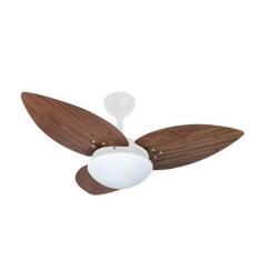 Imagem de Ventilador De Teto Infinity Lótus Branco 3 Pás Imbuia 220V+Controle 10