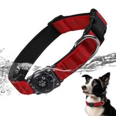 Imagem de Coleira para cães AirTag, IP68 à prova d'água, suporte para coleira de ar, refletiva, ultradurável, acolchoada confortável, coleiras resistentes para cães pequenos, médios e grandes (GG (39,6 cm - 56